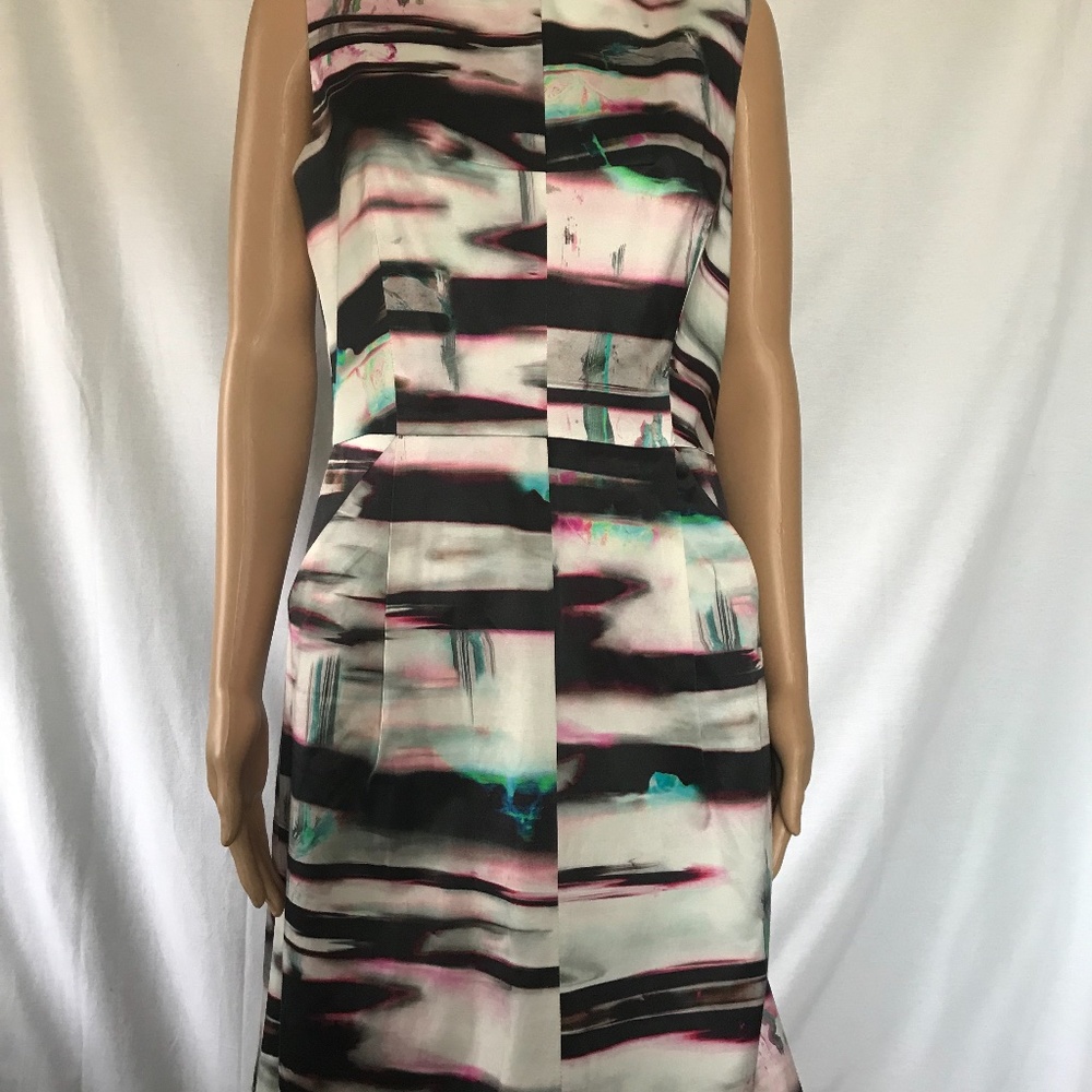 Multi Colored Milly Dress with Pockets-Size 10